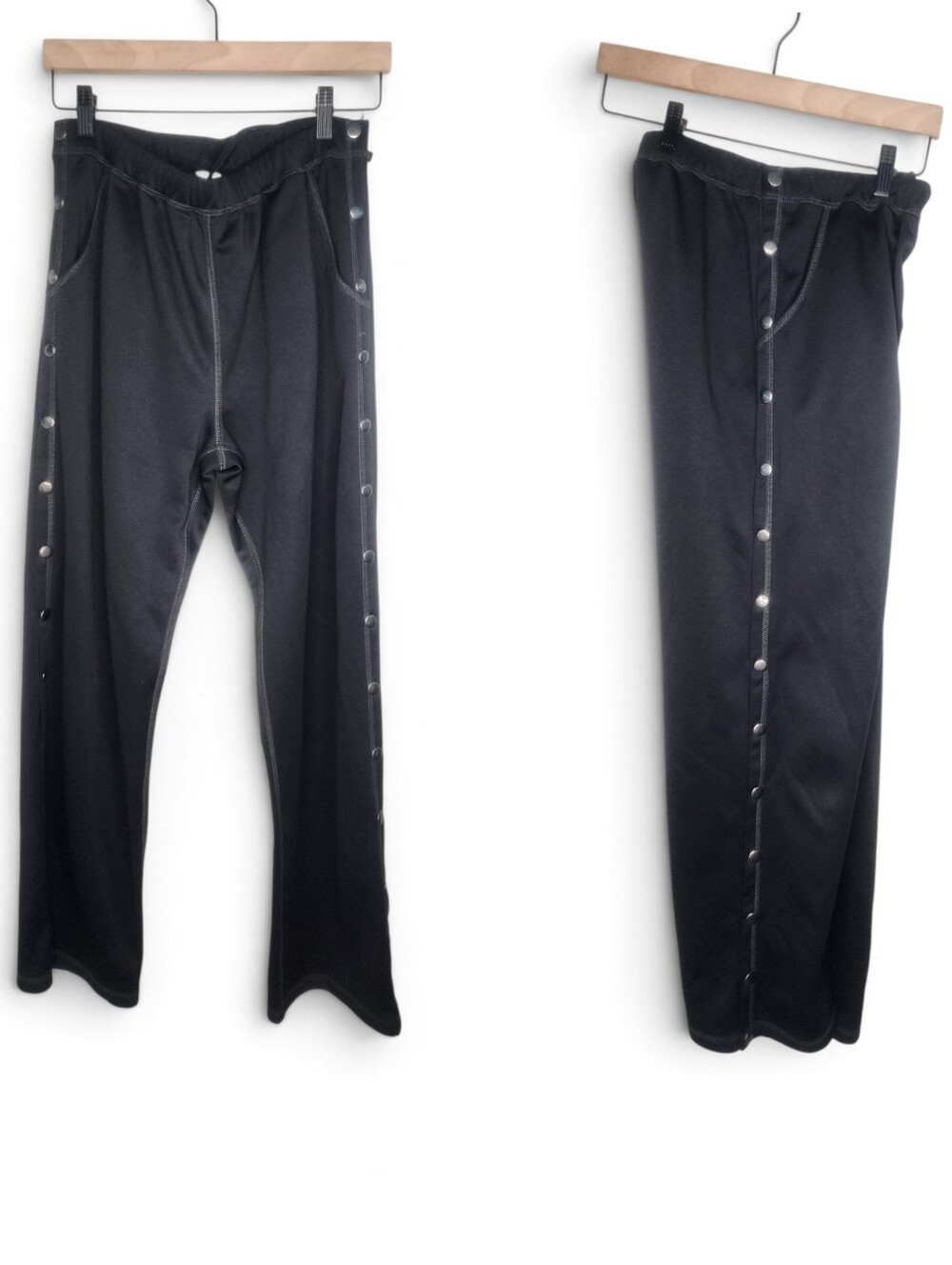 Renova Tear Away Athleisure Post Surgery Y2K Retro Track Pants in Black Size M